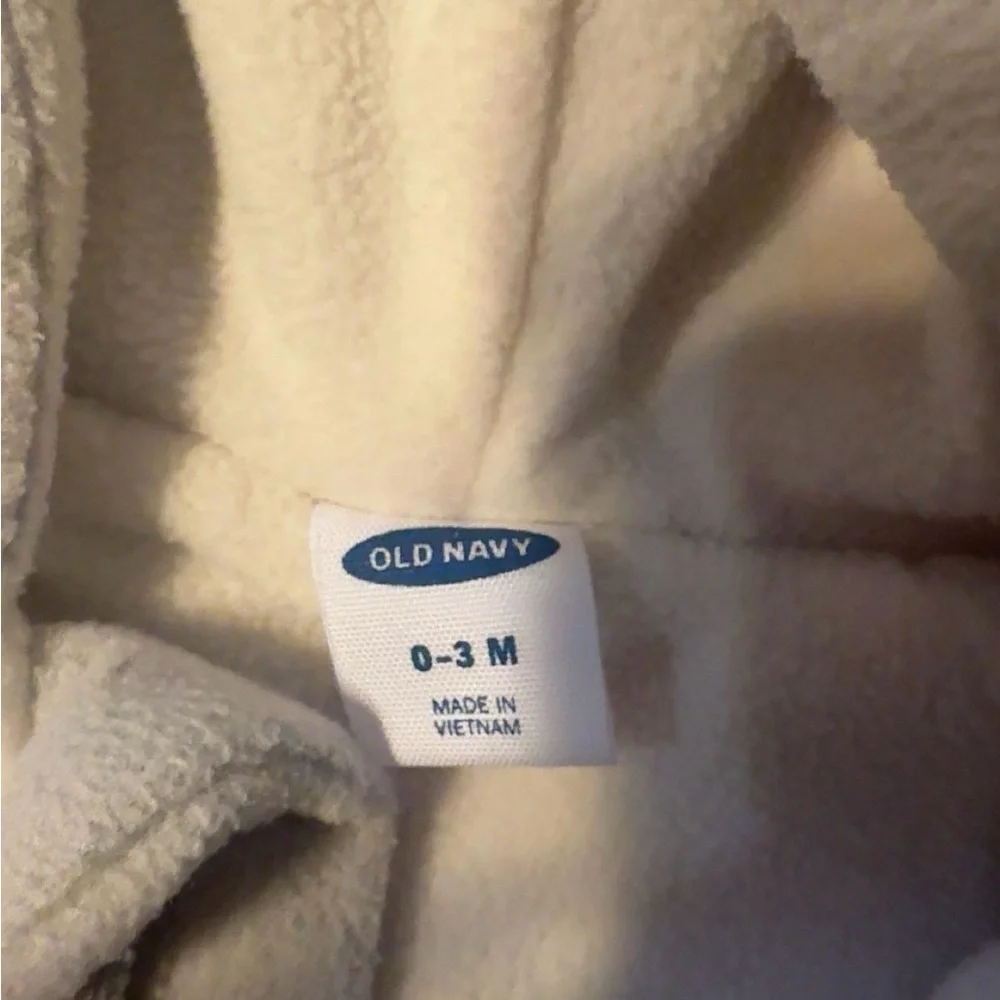 Old Navy Newborn 0-3M Shark Hooded Footed One-Piece Outfit Play Or Outdoors NWOT